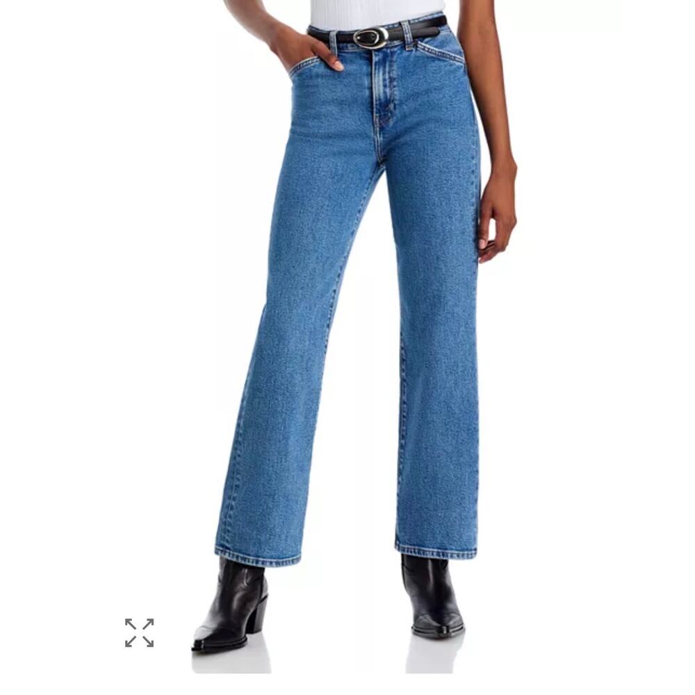 RE/DONE The Westley High Rise Ankle Jeans Blue Mere 28